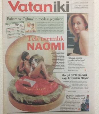 Vatan Gazetesi Vatan İki Eki 23 Mart 2006 - Tek Isırımlık Naomi GZ34344 - 1