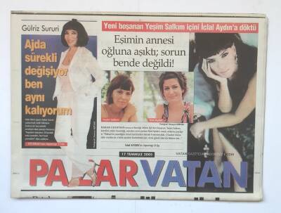 Vatan Pazar Gazetesi 17 Temmuz 2005 - Kalbin Dile İhtiyacı Var Mı? (Sezen Aksu) GZ8726 - 1