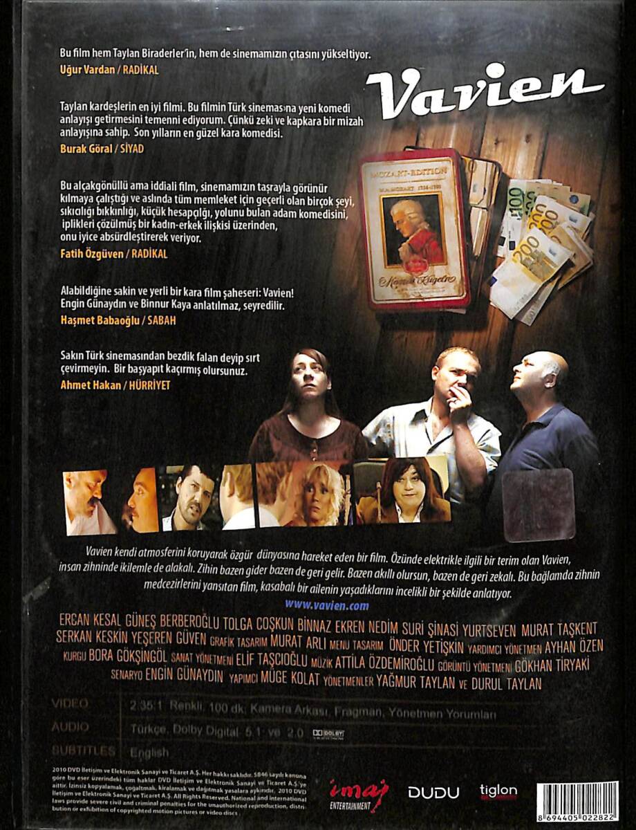 Vavien – Orijinal DVD (İkinci El) * Engin Günaydın, Binnur Kaya, Settar Tanrıöğen, İlker Aksum, Serra Yılmaz – 2009 * DVD2955 - 2