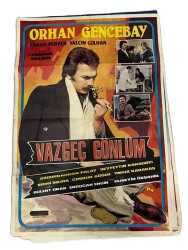 Vazgeç Gönlüm Film Afişi - Orhan Gencebay , Canan Perver , Yalçın Gülhan (68x98cm) KRT19967 - Gökçekoleksiyon