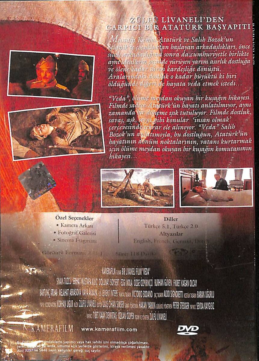 Veda - Ölüme Meydan Okuyan Bir Kuşağın Hikayesi DVD Film (İkinci El) DVD2555 - 2