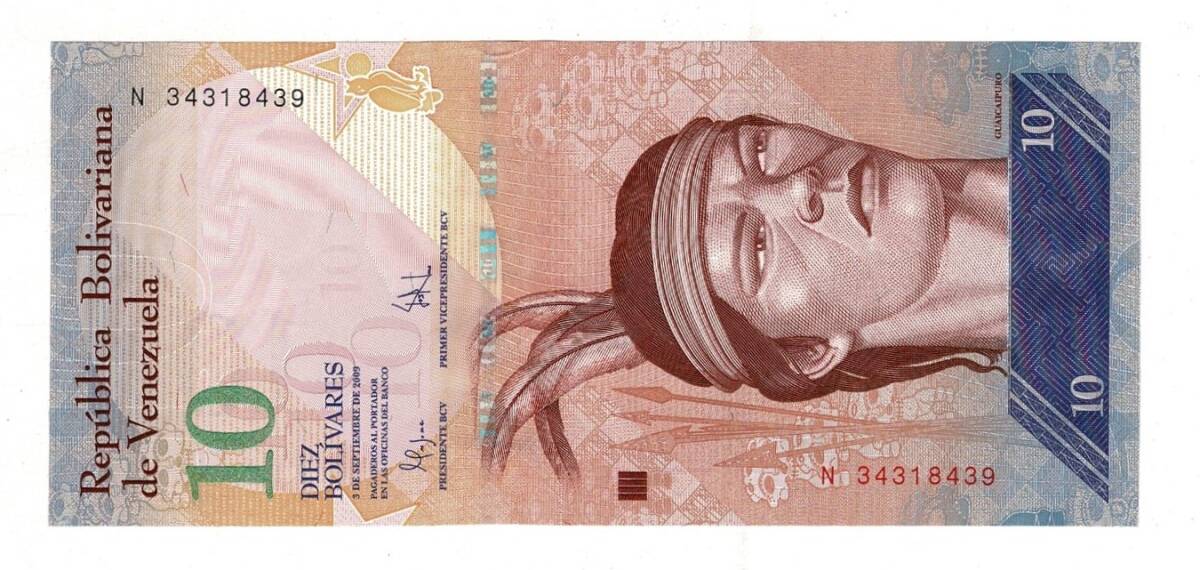 Venezuela 10 Bolivares 2009 ÇİL YKP8152 - 1