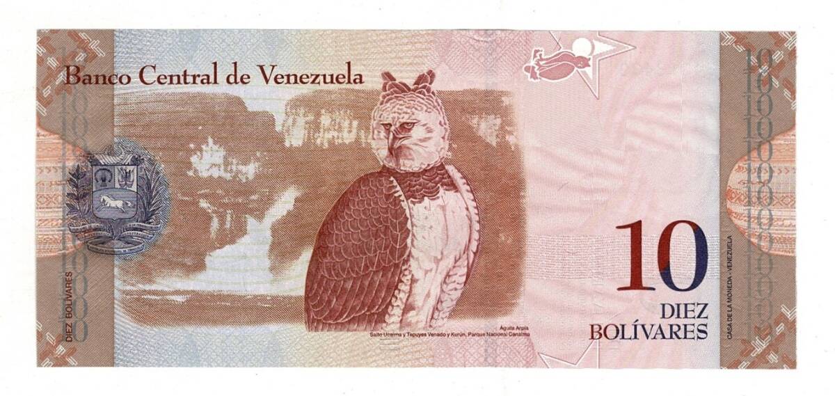 Venezuela 10 Bolivares 2009 ÇİL YKP8152 - 2