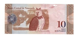 Venezuela 10 Bolivares 2009 ÇİL YKP8861 - 2