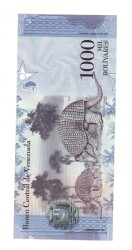Venezuela 1000 Bolivares 2017 ÇİL YKP8862 - 2