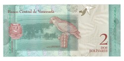 Venezuela 2 Bolivares 2018 ÇİL YKP8160 - 2