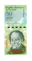 Venezuela 50 Bolivares 2015 ÇİL (Simón Rodriguez) YKP8021 - 1