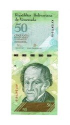 Venezuela 50 Bolivares 2015 - ÇİL YKP8964 - Gökçekoleksiyon