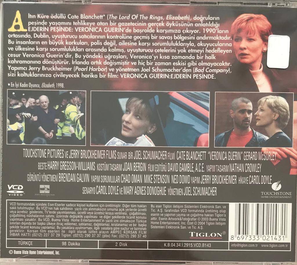 Veronica Guerin Ejderin Peşinde VCD Film VCD5698 - 2