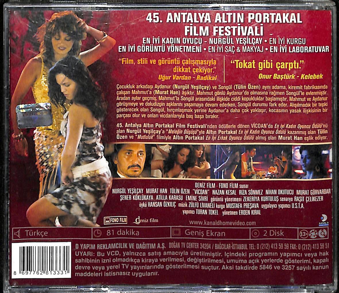 Vicdan (2008) Orijinal VCD Film ' Nurgül Yeşilçay, Murat Han, Tülin Özen ' VCD28227 - 2