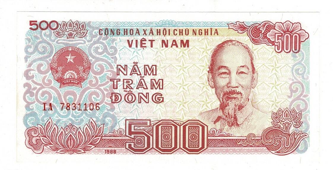 Vietnam 500 Dong 1988 ÇİL YKP8176 - 3