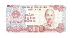 Vietnam 500 Dong 1988 ÇİL YKP8268 - 1