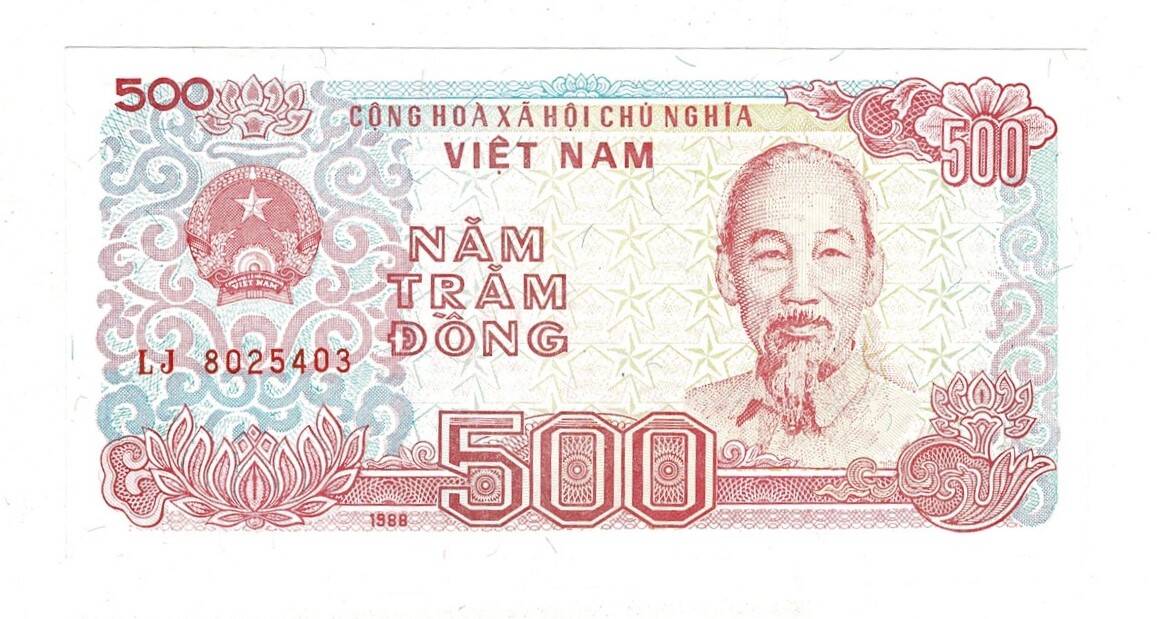 Vietnam 500 Dong 1988 ÇİL YKP8268 - 3
