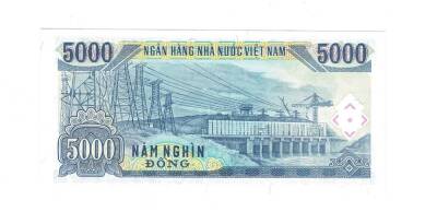 Vietnam 5000 Dong 1991 ÇİL YKP1311 - 2