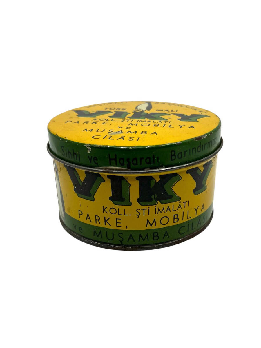 VIKY Parke Mobilya ve Muşamba Cilası Boş Teneke Kutu AOB4233 (N) - 2