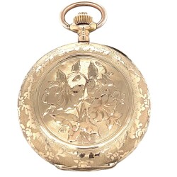 Vintage 14 Ayar Altın Kurmalı Cep Saati SAA080 #18.82 - 2