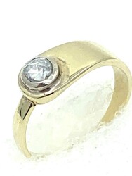 Vintage 14 Ayar Elmas Taşlı Yüzük ELM019 - 3