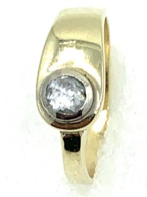 Vintage 14 Ayar Elmas Taşlı Yüzük ELM019 - 4