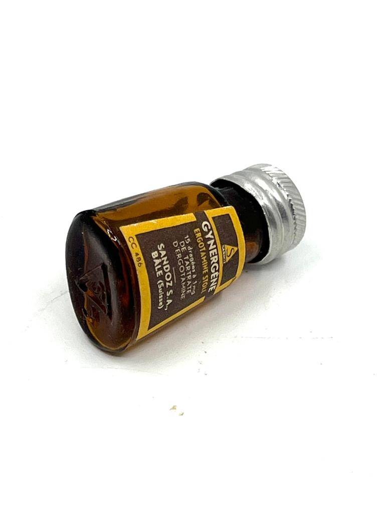 Vintage Gynergen Sandoz İlaç Şişesi MDL263 (N) - 2