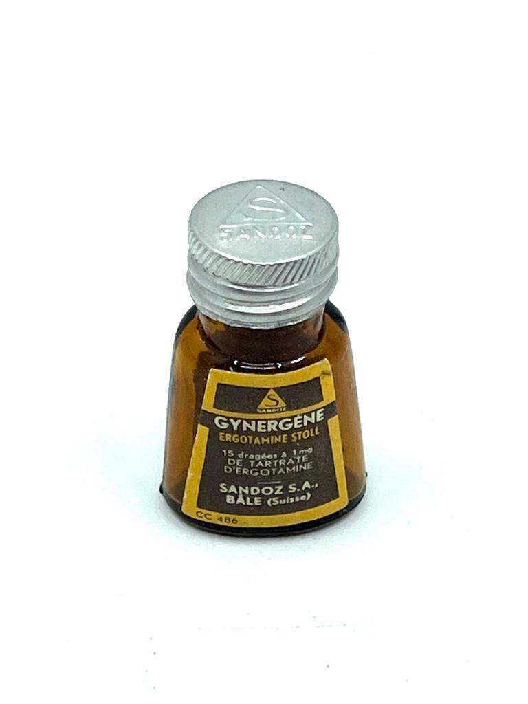 Vintage Gynergen Sandoz İlaç Şişesi MDL263 (N) - 1
