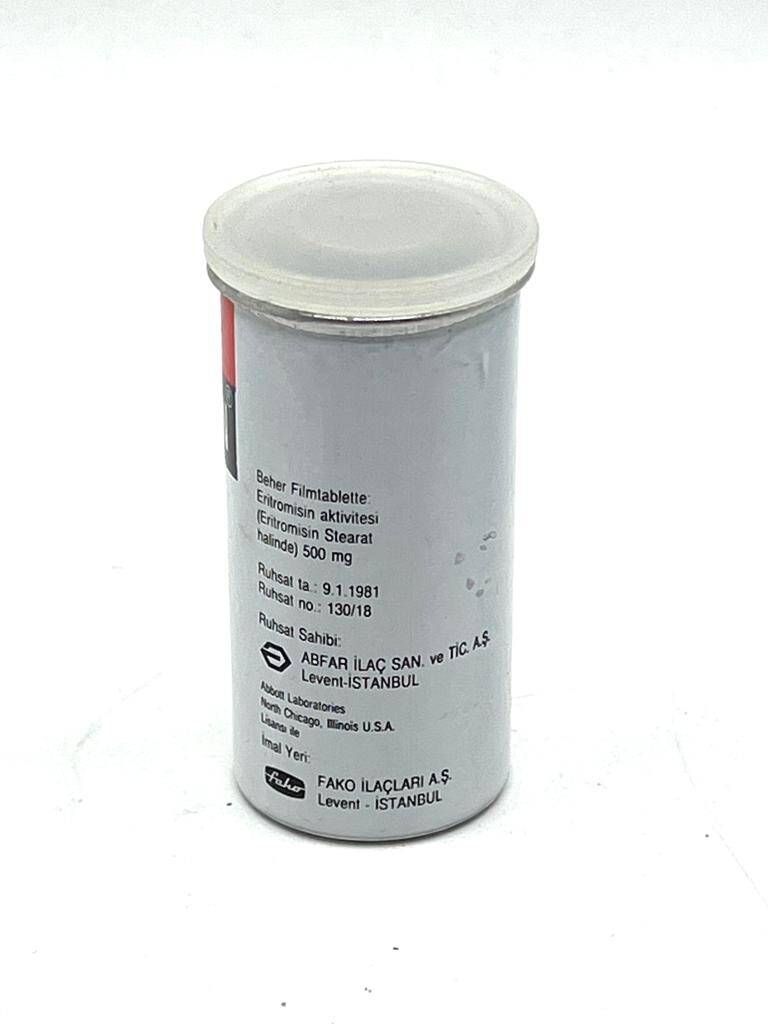 Vintage 1981Erythrocın 500 İlaç Kutusu MDL197 - 2