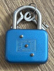 Vintage 1960's ABUS Alman Malı Asma Kilit AOB8842 - 2