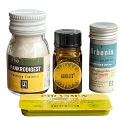 Vintage 1960s İlaç Lotu Koleksiyonluk Tüketilmez MDL450 - Gökçekoleksiyon