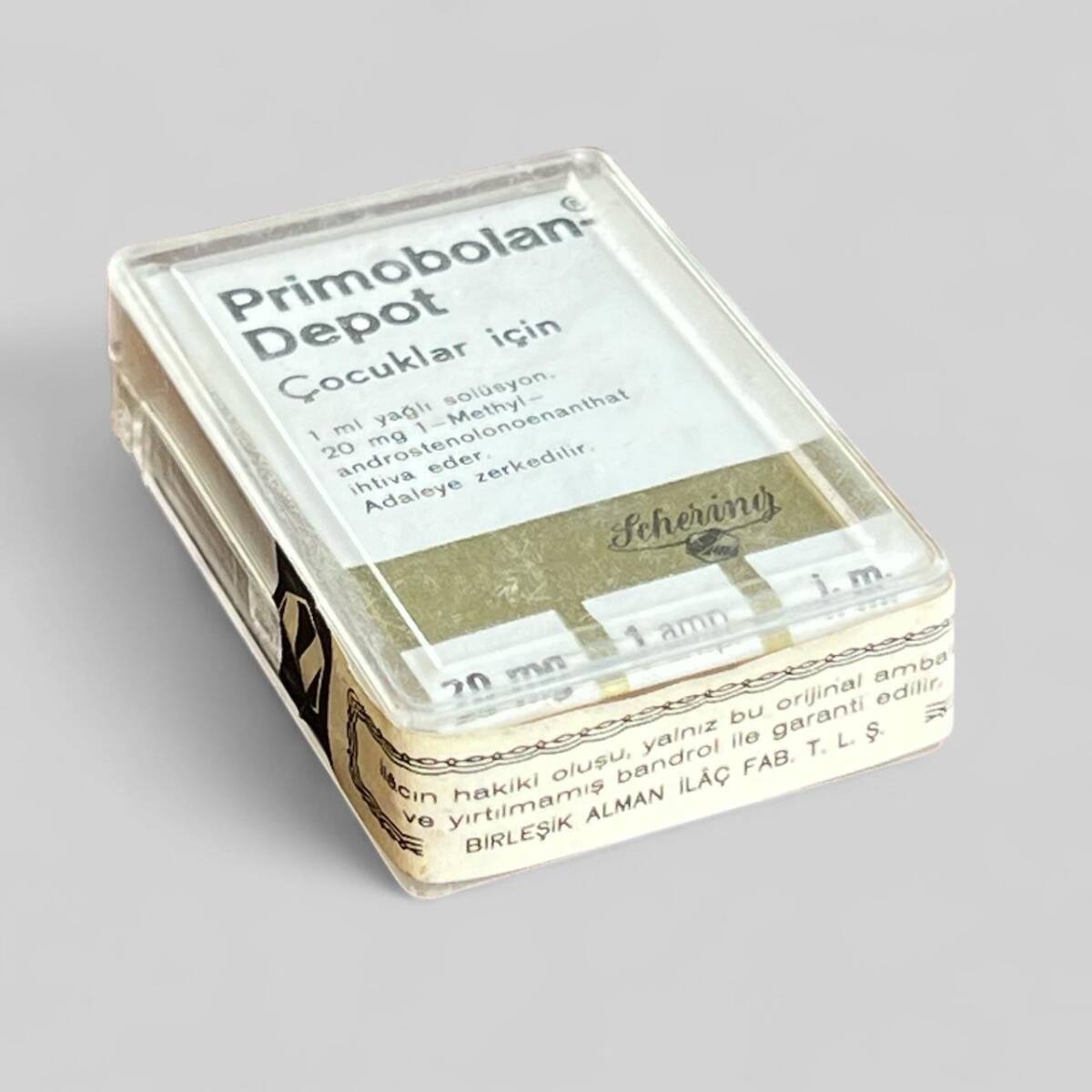 Vintage 1963 Primobolan Depot Kutusunda Koleksiyonluk Tüketilmez MDL 366 - 1