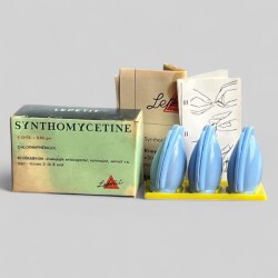 Vintage 1963 Synthomycetıne Kutusunda Koleksiyonluk Tüketilmez MDL 378 (N) - Gökçekoleksiyon