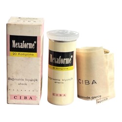 Vintage 1966 Mexaforme İlaç Kutusunda Koleksiyonluk Tüketilmez MDL437 - Gökçekoleksiyon