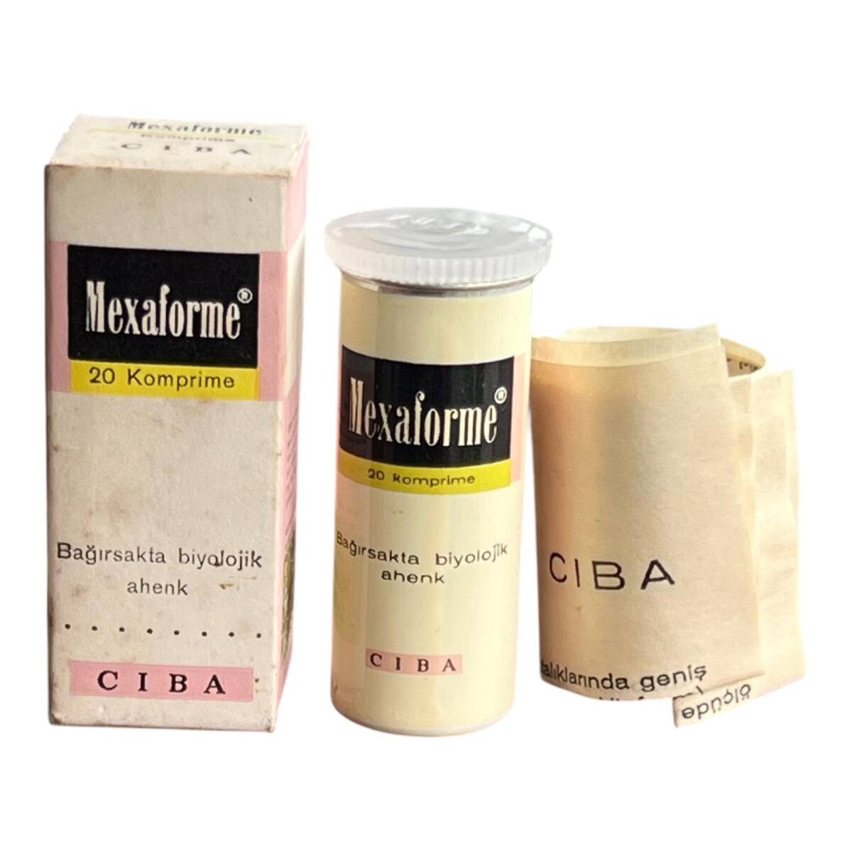 Vintage 1966 Mexaforme İlaç Kutusunda Koleksiyonluk Tüketilmez MDL437 - 1