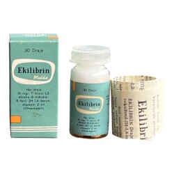 Vintage 1967 Ekilrin İlaç Kutusunda Koleksiyonluk Tüketilmez MDL438 - Gökçekoleksiyon