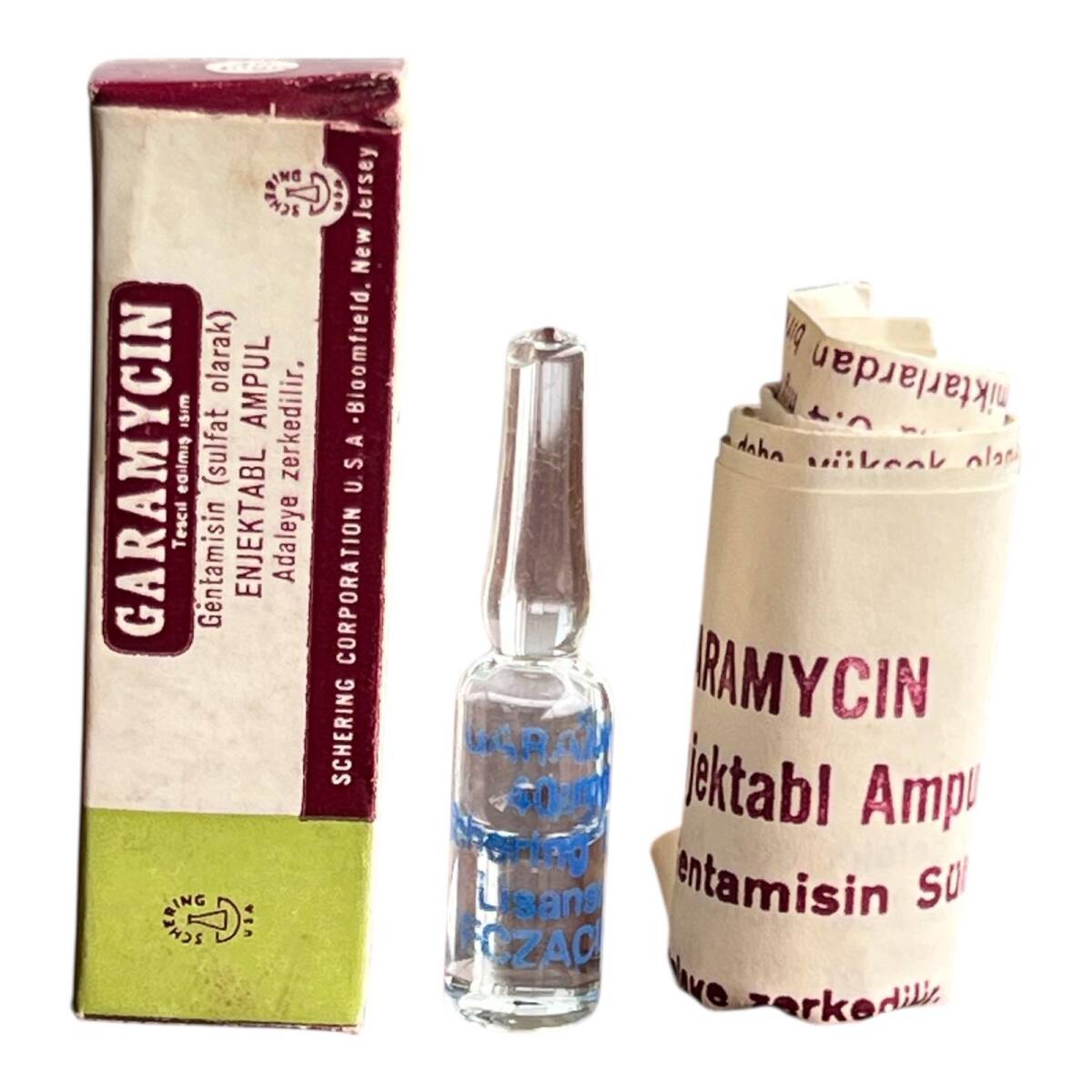Vintage 1968 Garamycın İlaç Kutusunda Koleksiyonluk Tüketilmez MDL435 - 1