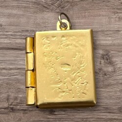 Vintage 1970's Altın Renginde Metal Kutusunda Cevşen-i Kebir Kolye Ucu CV21 - 6