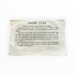 Vintage 1970's BİNBİR ÇİÇEK Çiçek Boyası No:016 Kanarya Sarısı AOB8942 - 2