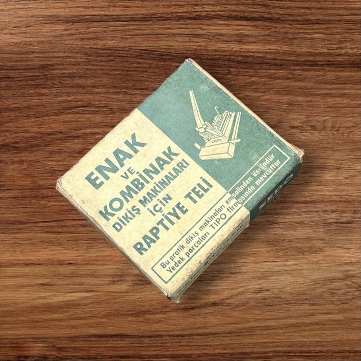 Vintage 1970's Enak ve Kombinak Dikiş Makinaları İçin Raptiye Teli AOB8639 - 3
