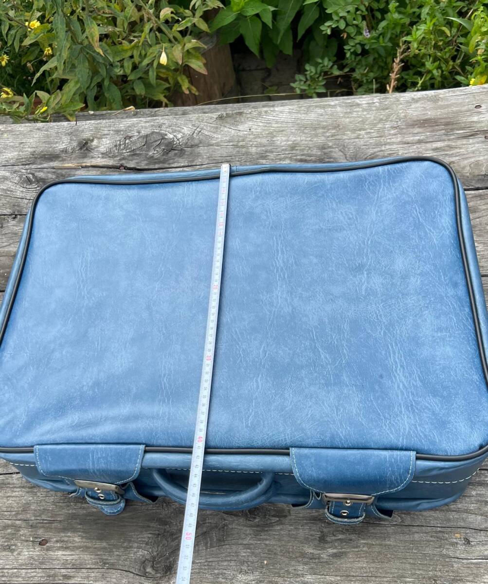 Vintage 1970s Mavi Seyahat Bavul AOB6403 - 4