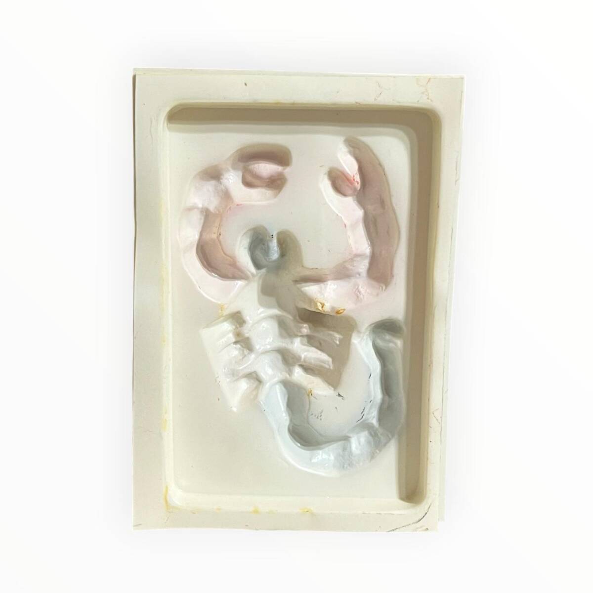 Vintage 1980-1990's ''Akrep'' Alçı Kalıbı 17x12.5cm AOB8768 - 2