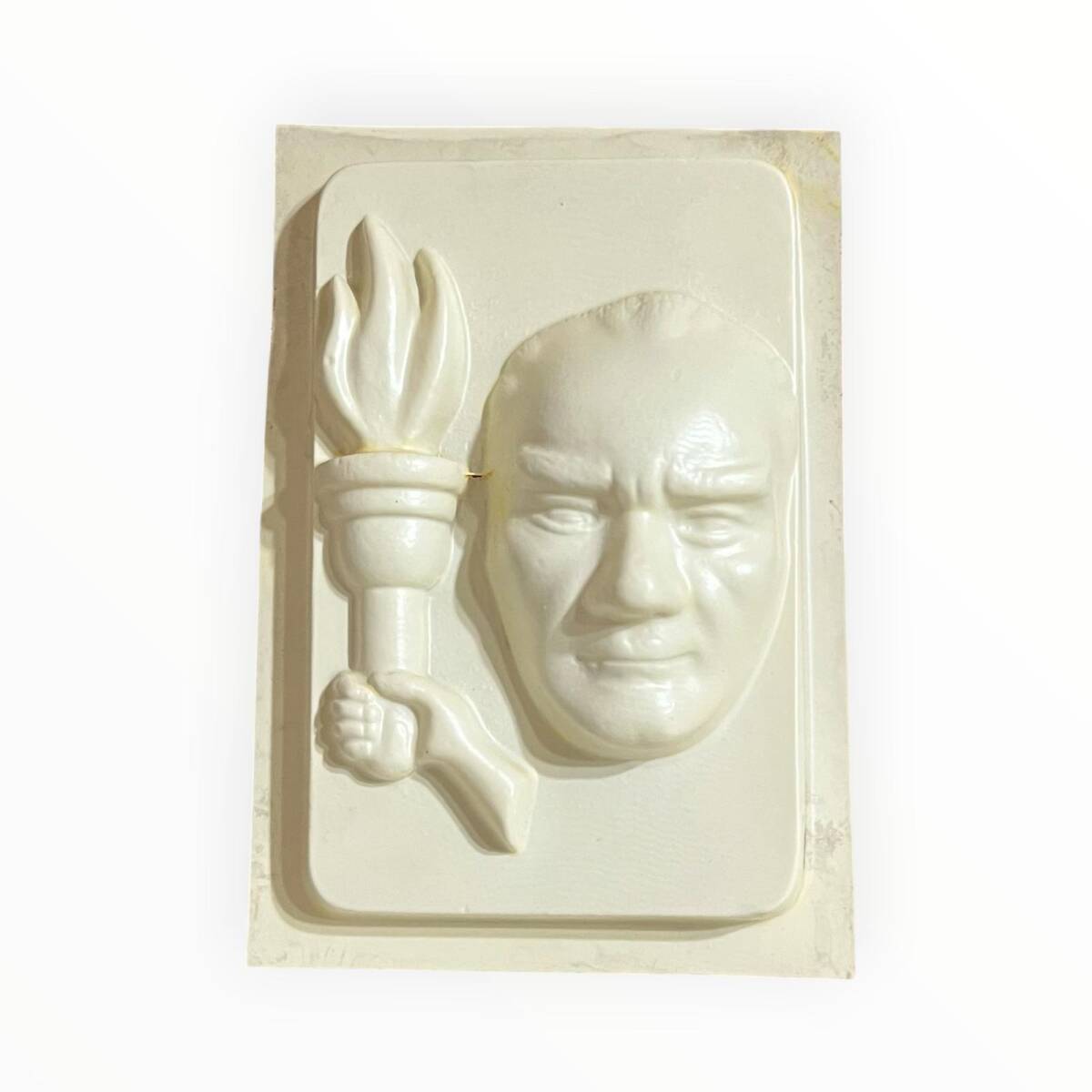 Vintage 1980-1990's ''ATATÜRK '' Alçı Kalıbı 17x12.5cm AOB8776 - 1