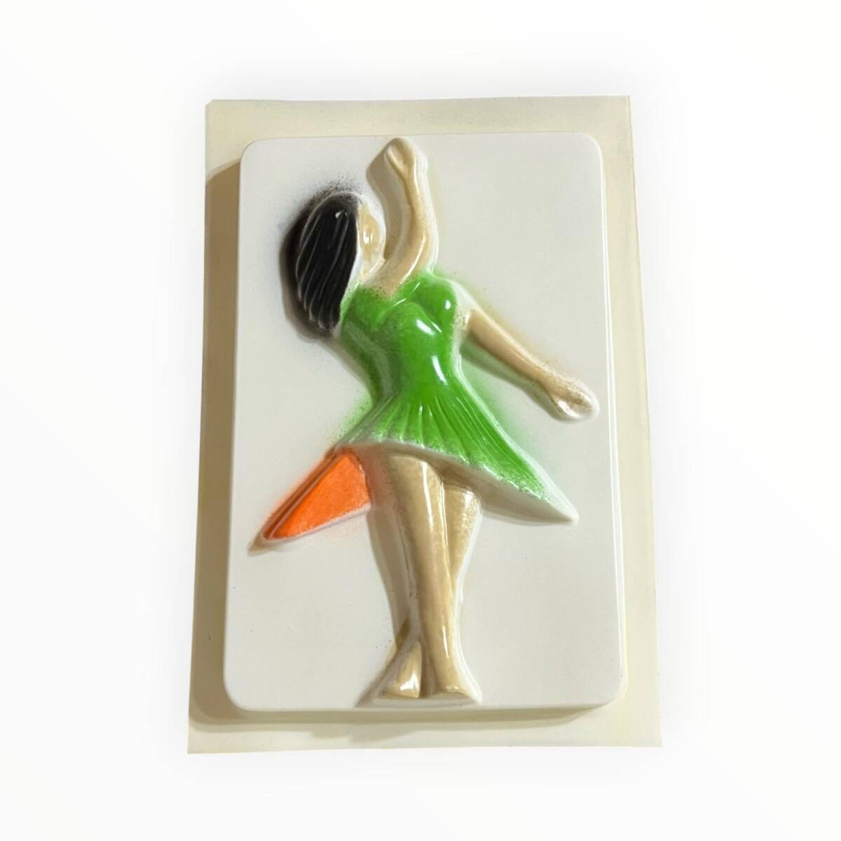Vintage 1980-1990's ''Balerin'' Alçı Kalıbı 17x12.5cm AOB8760 - 1