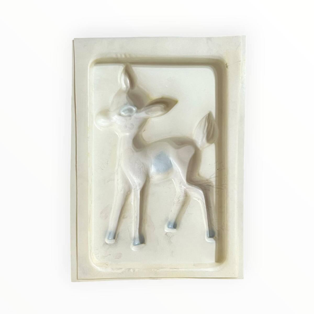 Vintage 1980-1990's Çizgi Filim Karekteri ''Bambi'' Alçı Kalıbı 17x12.5cm AOB8750 - 2