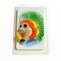 Vintage 1980-1990's Çizgi Filim Karekteri 'Kızılderili Kovboy'' Alçı Kalıbı 17x12.5cm AOB8749 - 