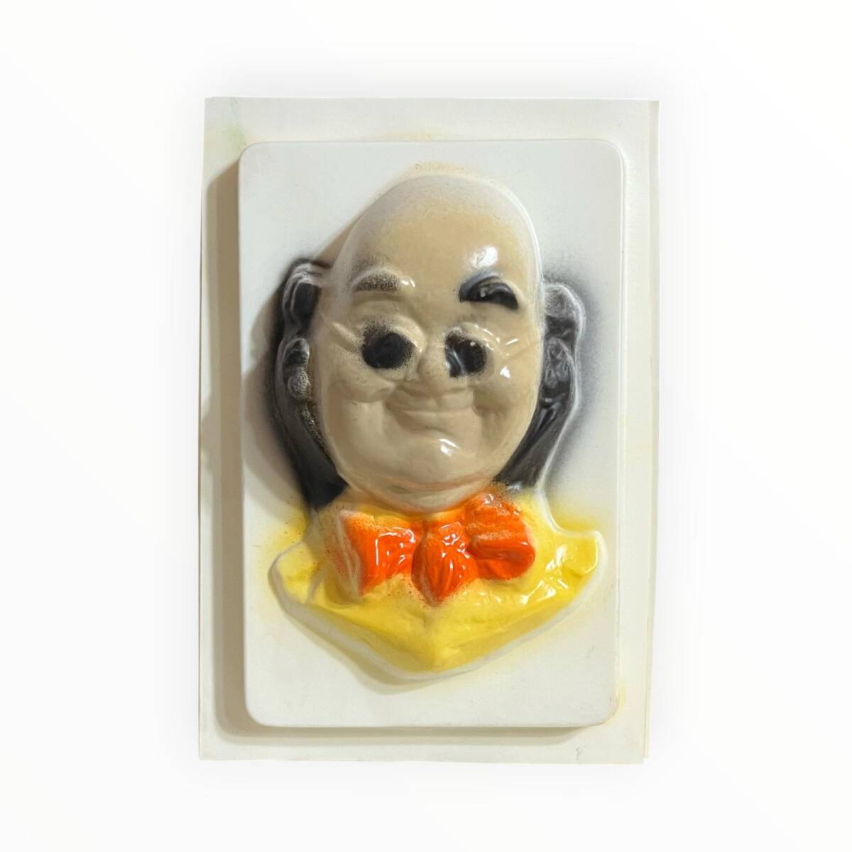 Vintage 1980-1990's ''Kel Kafa'' Alçı Kalıbı 17x12.5cm AOB8773 - 1