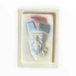 Vintage 1980-1990's ''Osmanlı Derviş Gülen Adam'' Alçı Kalıbı 17x12.5cm AOB8753 - 2