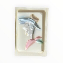Vintage 1980-1990's ''Ret Kit'' Alçı Kalıbı 17x12.5cm AOB8755 - 2