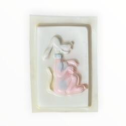 Vintage 1980-1990's ''Ret Kitin Uyuşuk Köpeği Rin Tin Tin'' Alçı Kalıbı 17x12.5cm AOB8754 - 2