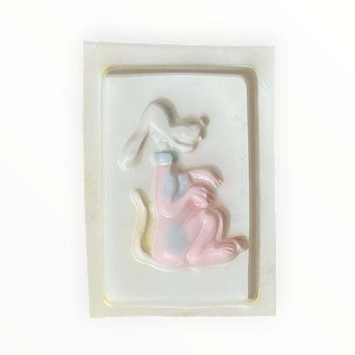 Vintage 1980-1990's ''Ret Kitin Uyuşuk Köpeği Rin Tin Tin'' Alçı Kalıbı 17x12.5cm AOB8754 - 2