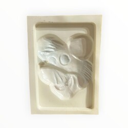 Vintage 1980-1990's ''Şapkalı Sevimli Fare'' Alçı Kalıbı 17x12.5cm AOB8766 - 2