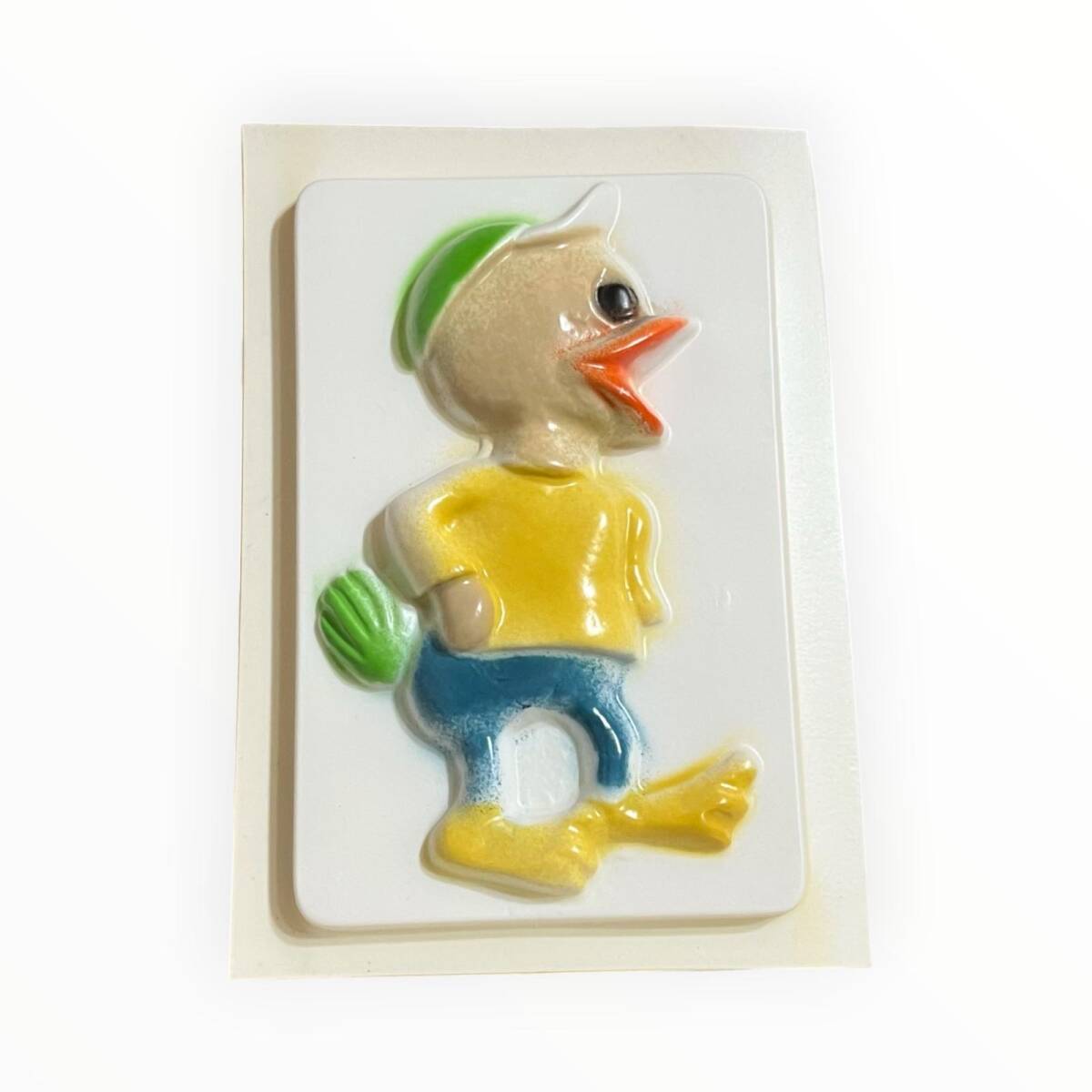 Vintage 1980-1990's Sevimli Ördek Alçı Kalıbı 17x12.5cm AOB8748 - 1