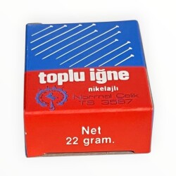 Vintage 1980's ATLI Nikelajlı Toplu İğne No: 28 -1 Ad 25gr' lık Paket AOB8676 - 4